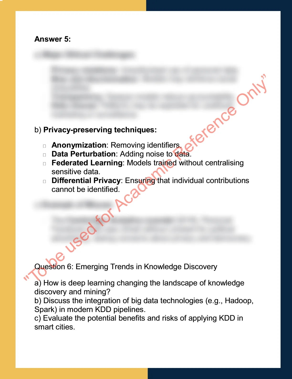 CSE 5372 – Knowledge Discovery & Mining 5